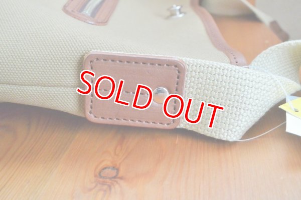 画像5: 限定1個!!4号帆布クロスバッグ・カーキ30%OFF※日焼けあり (5)