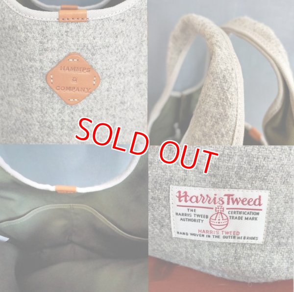 画像2: ハリスツイード・コンビニバッグ　グレー現品限り20%OFF (2)